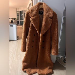 Worn once or twice, very warm teddy bear peacoat from jcrew, can fit size s or m